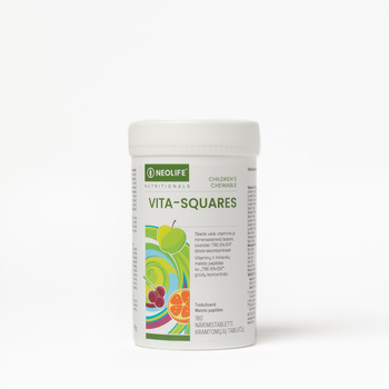Vita-Squares, kosttilskudd for barn, tyggetablett